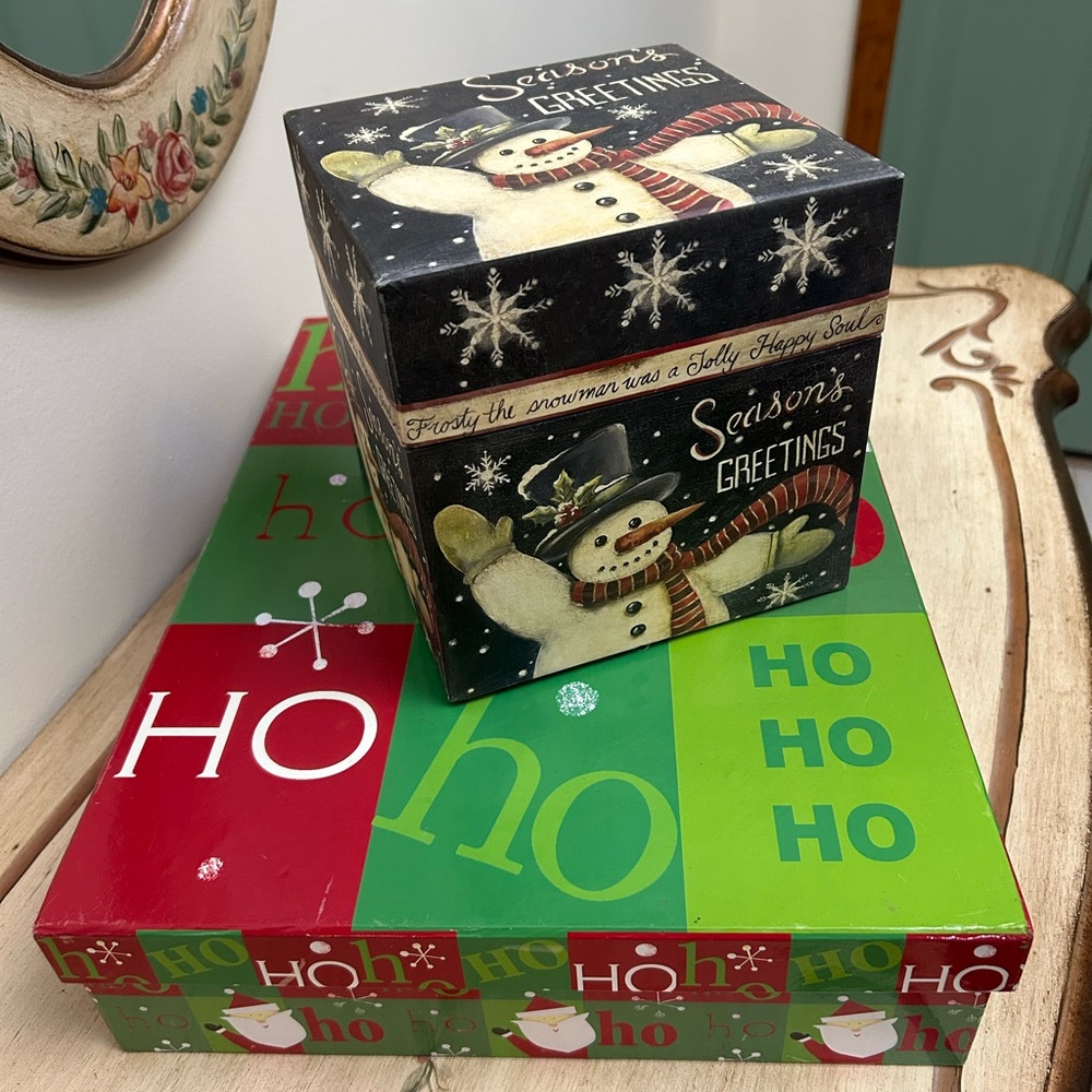 Set of Vintage Holiday Boxes